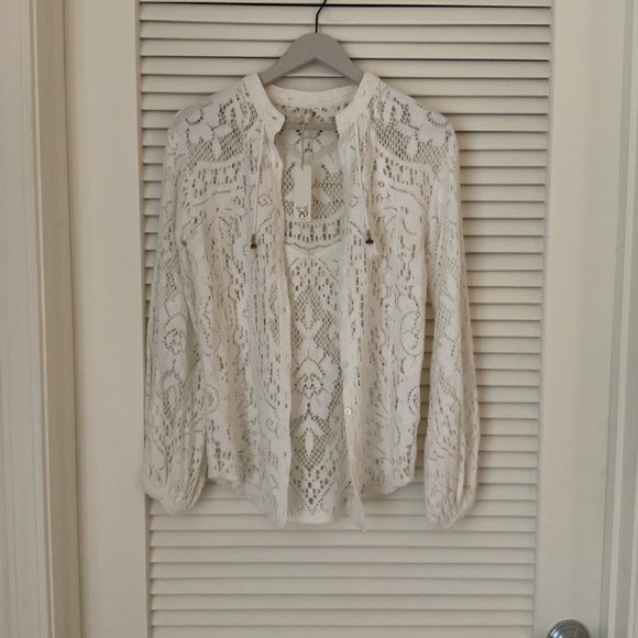 Spell Fringe FLEETWOOD Blouse, XS/Small, Ivory - Picture 3 of 7